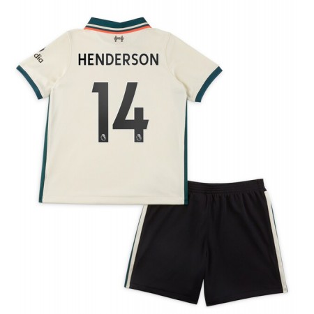 Billiga Fotbollströjor Liverpool Henderson 14 Barn Borta tröja 2021/22 Kortärmad 